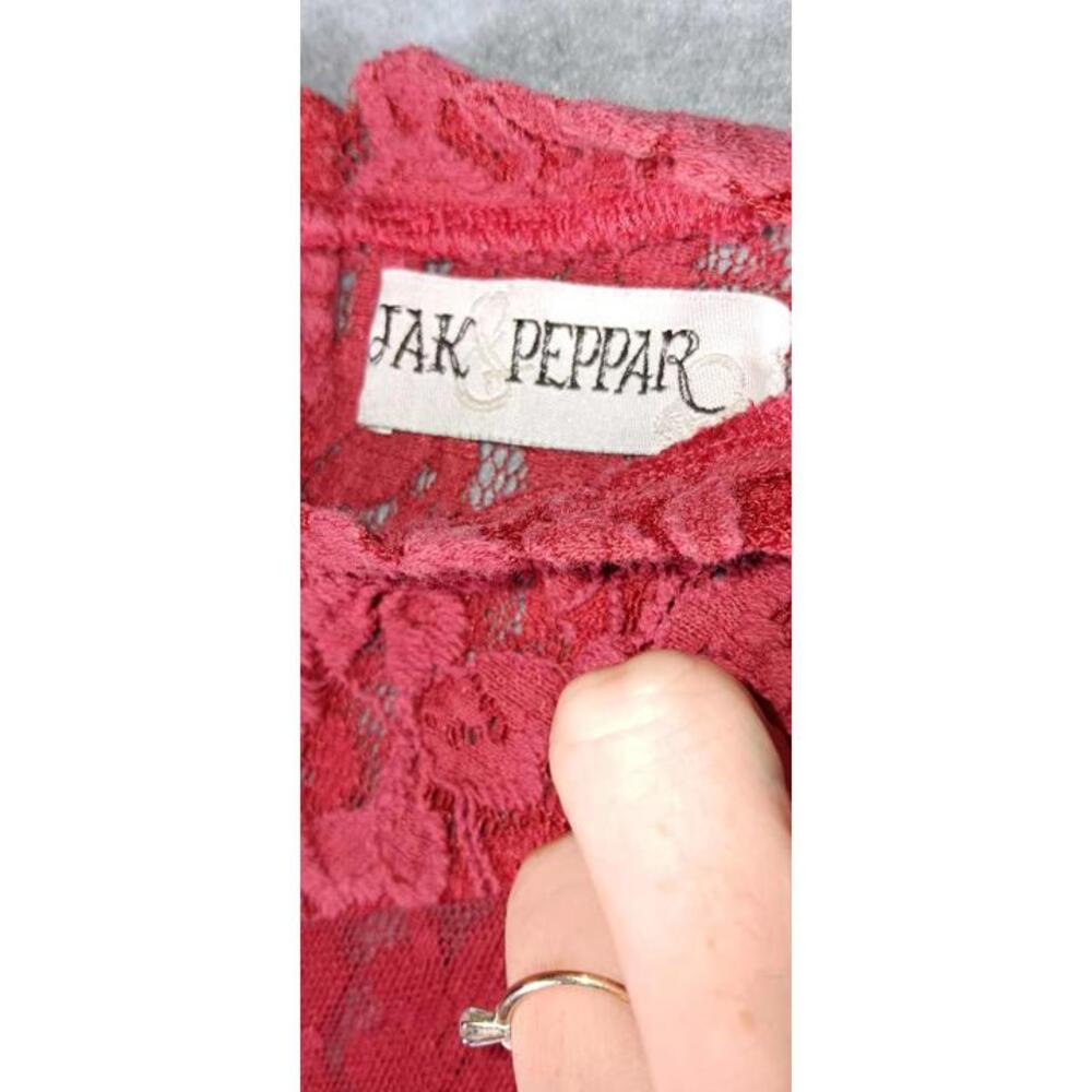 Jak And Peppar Sleeveless Lace And Mesh Blouse Youth Girls Size 7 Hot Pink... - Picture 2 of 9